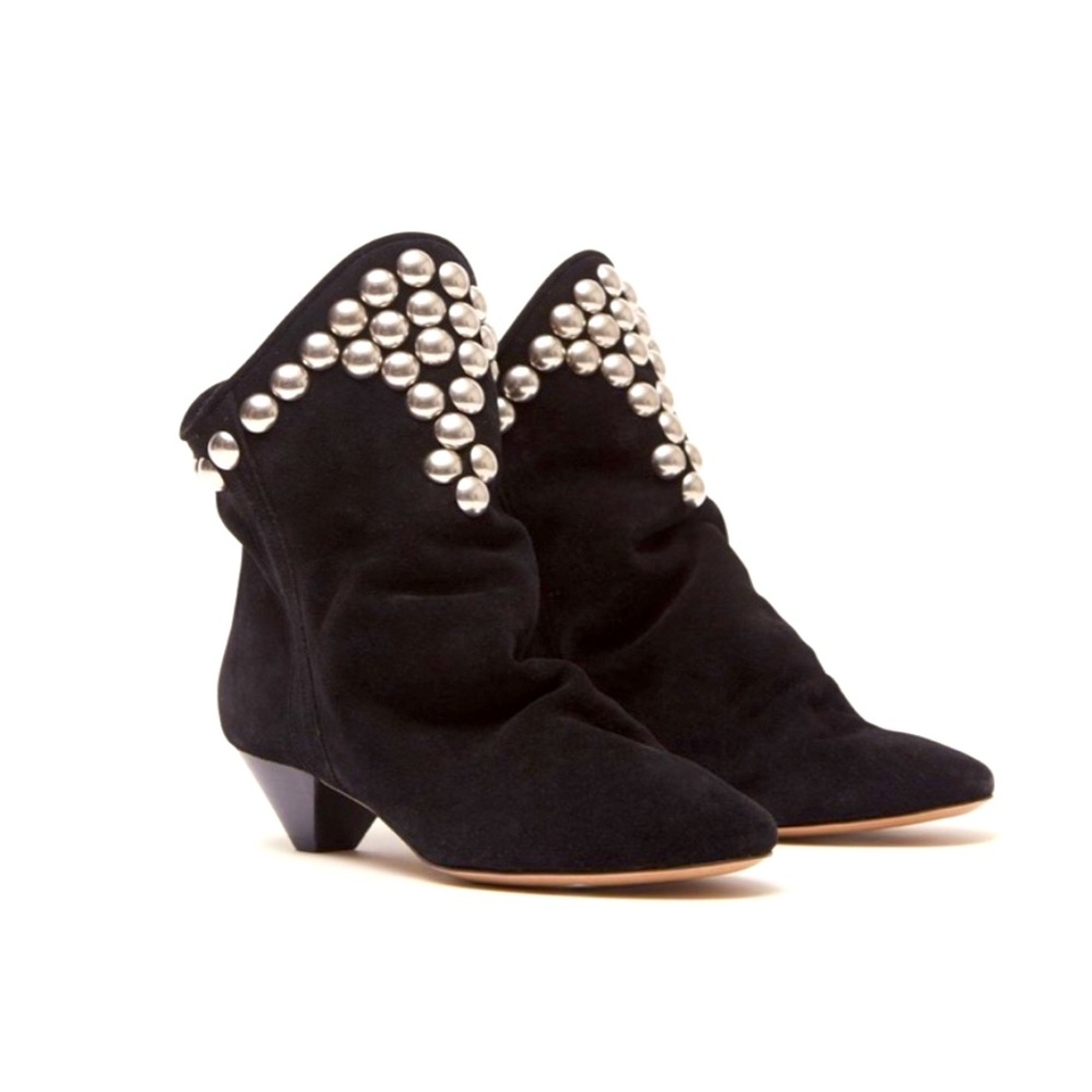 Isabel Marant Studded Black Ankle Boots